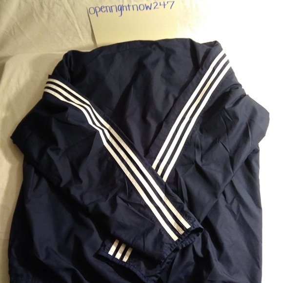 ADIDAS ZIP UP JACKET WINDBREAKER W/HOOD #8 - Picture 4 of 4